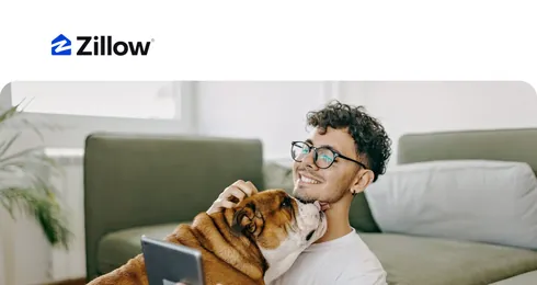 Zillow pet-friendly rentals email on desktop